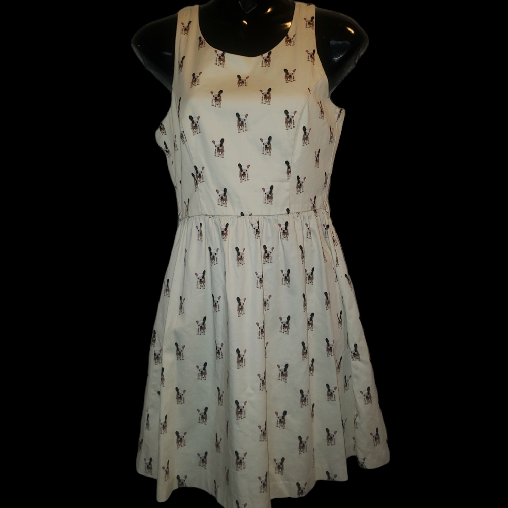 French bulldog summer dress sz small